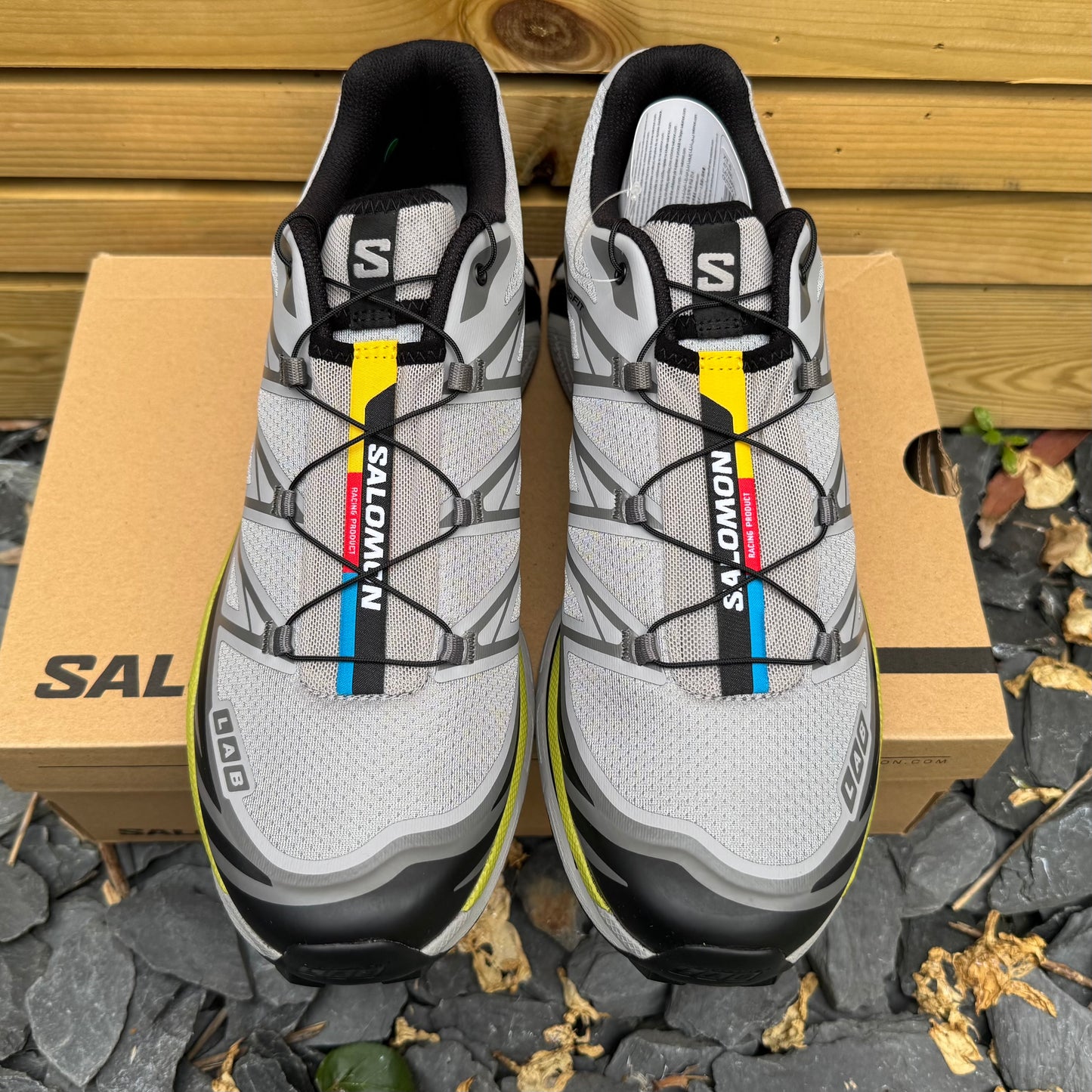 Salomon XT-6 - Alloy / Black / Dark Citron - UK11.5 - Brand New
