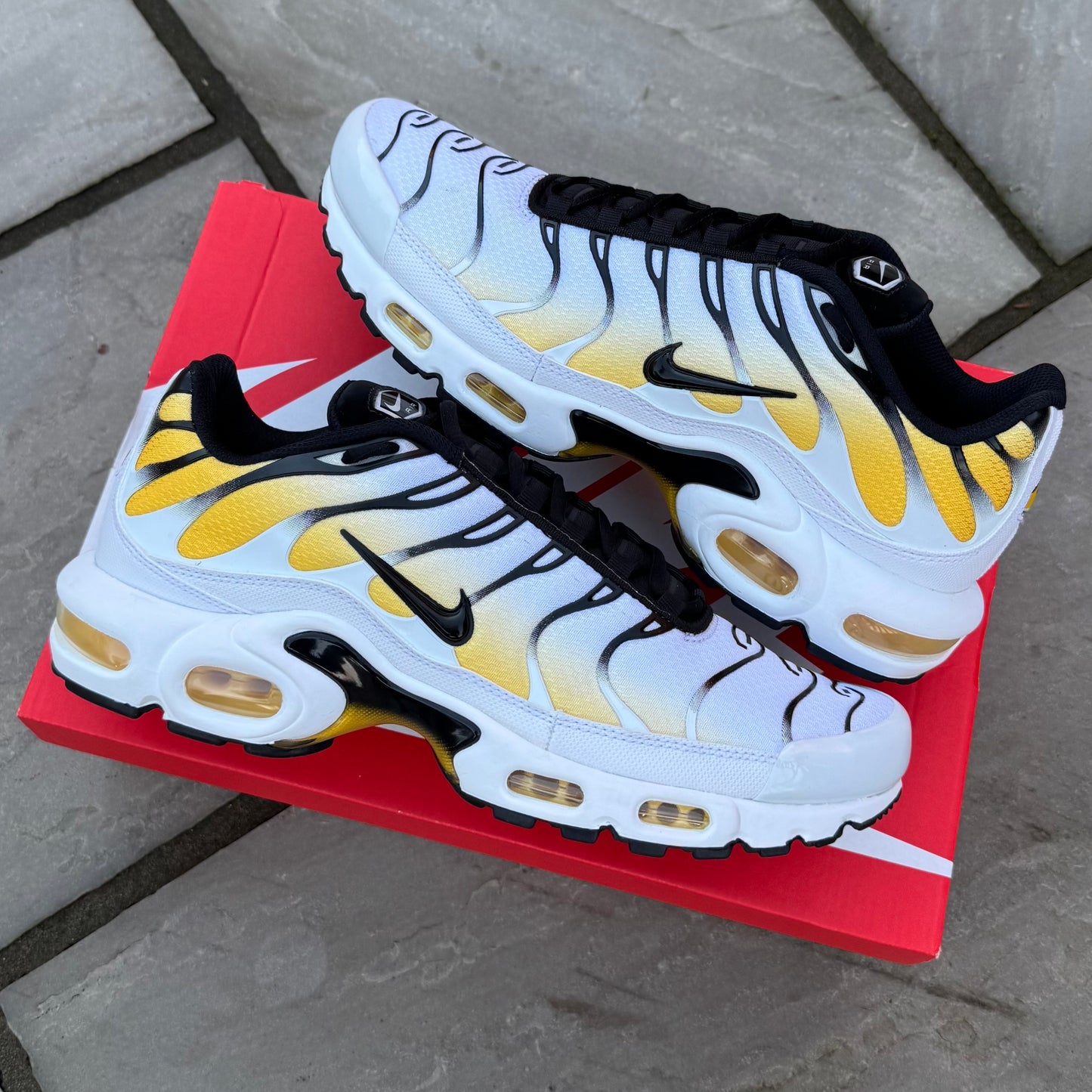 Nike Air Max Plus TN - White /Varsity Maize - UK8 - Brand New