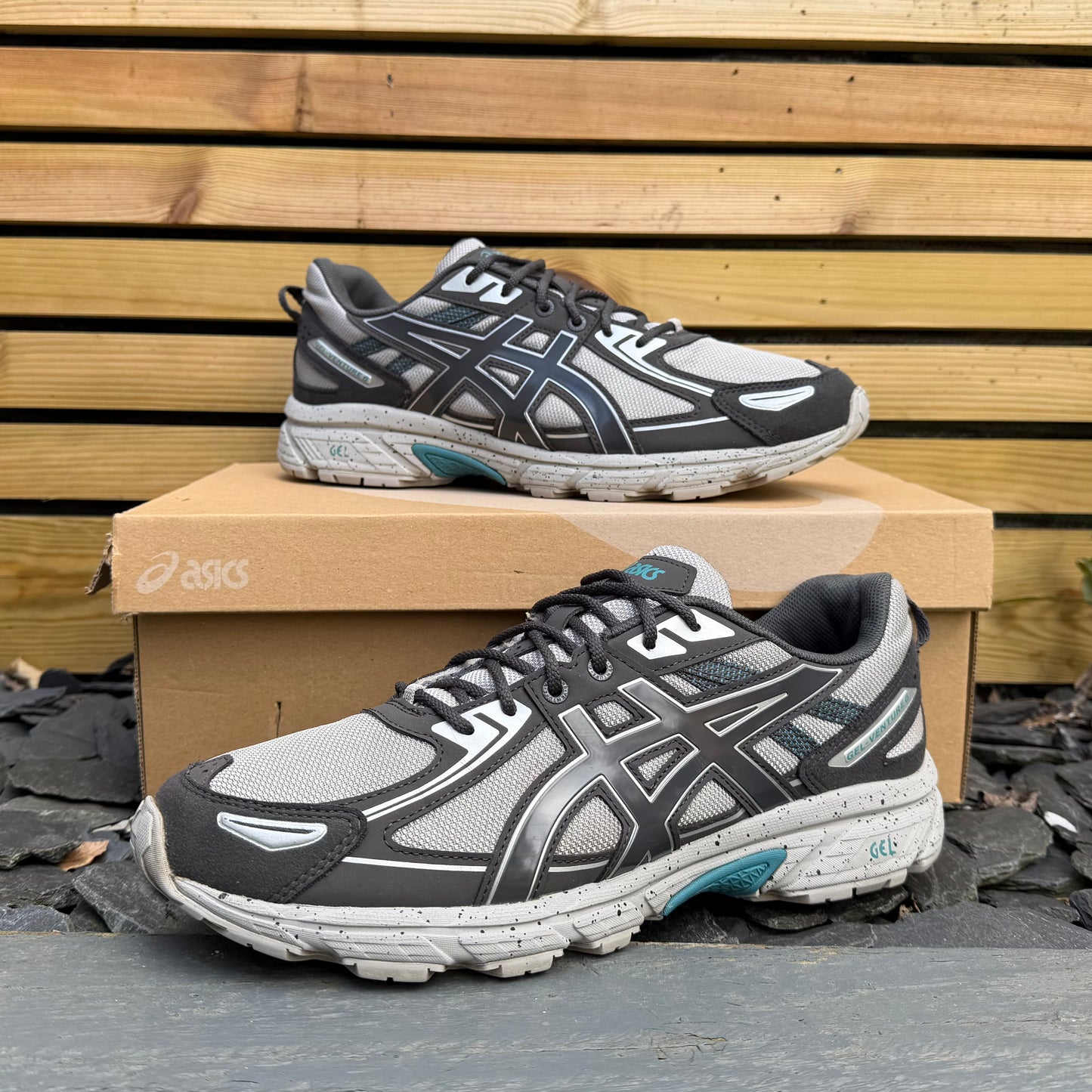 Asics Gel-Venture 6 - Cement Grey / Obsidian Grey - UK9.5