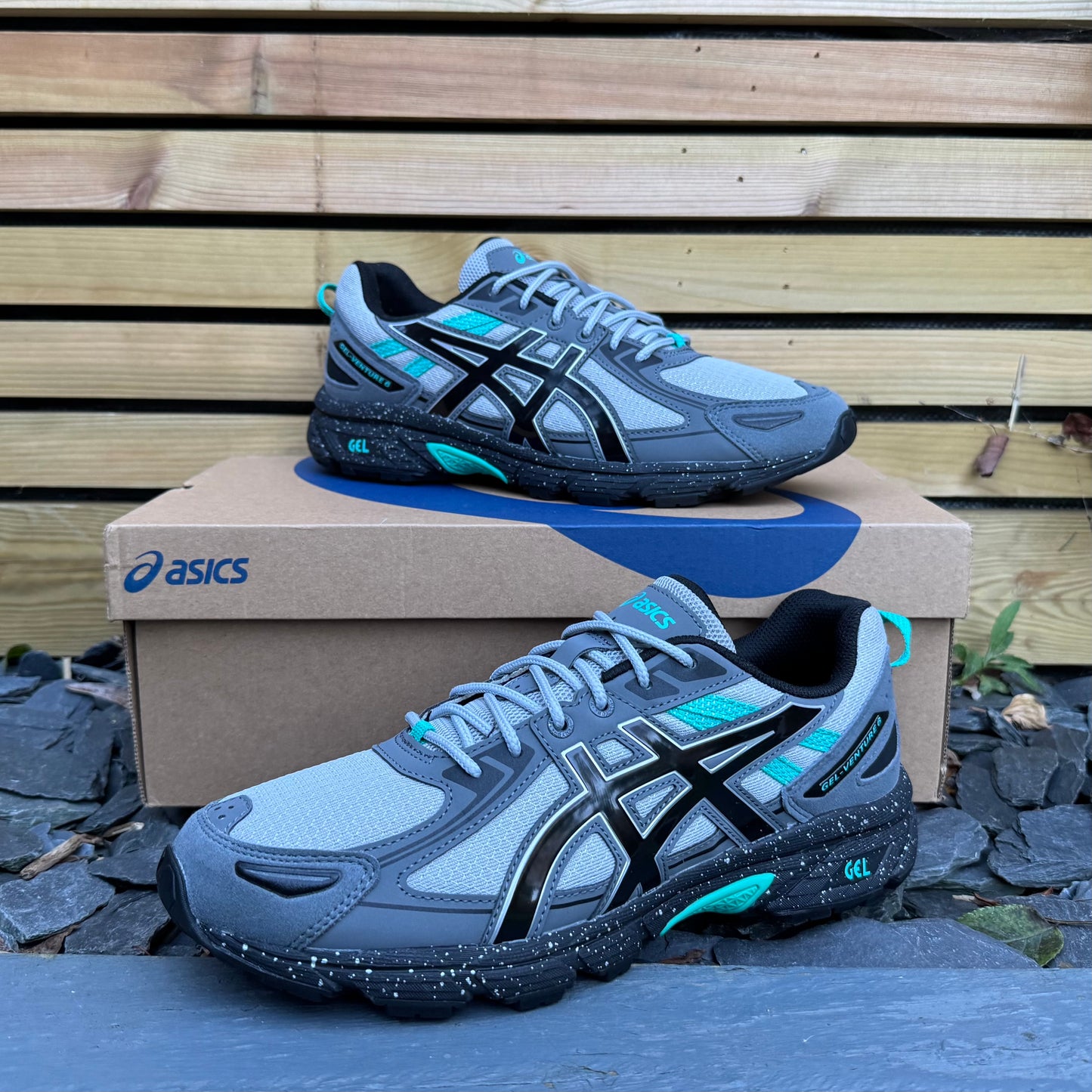 Asics Gel-Venture 6 - Mid Grey / Mint - UK8
