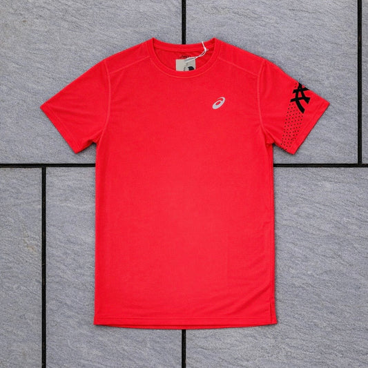 Asics Icon T-Shirt - Flash Red - Brand New - Multiple Sizes