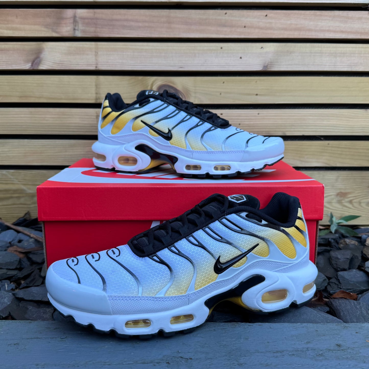 Nike Air Max Plus TN - White /Varsity Maize - UK8 - Brand New