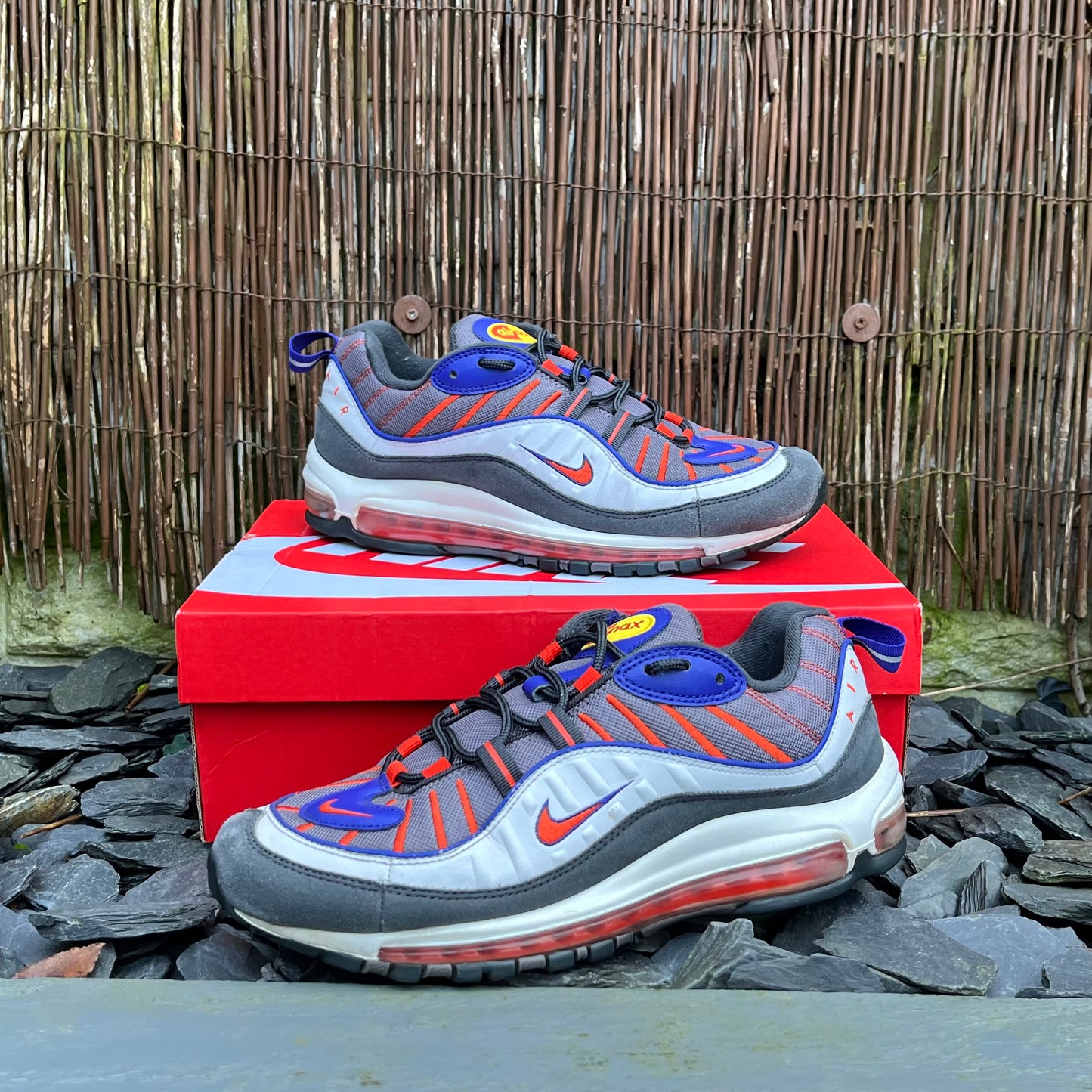 Nike Air Max 98 Gunsmoke / Team Orange