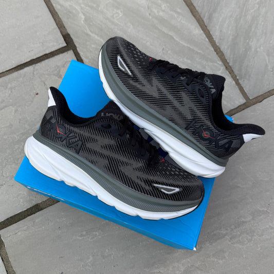 Hoka Clifton 9 - Black / Outer Orbit - UK8
