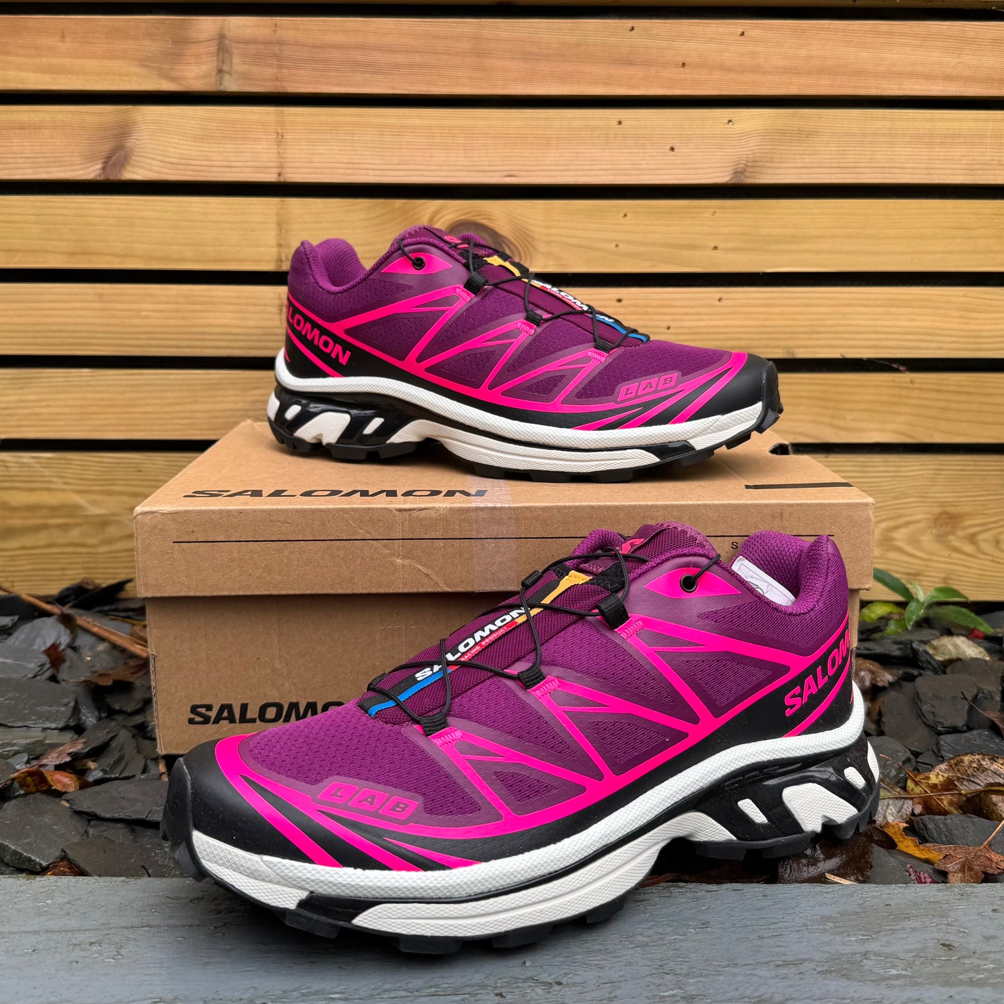 Salomon XT-6 - Plum Caspia / Dawn Blue / Black - UK8.5 - Brand New